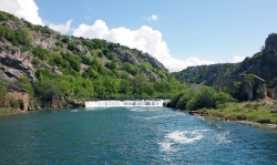Wasserfall Jankovića buk auf dem Zrmanja.