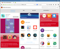 Der Firefox Marketplace im Browser.