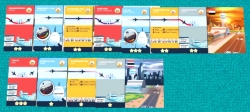 Connecting Flights mit zwei Fluglinien (Tabletopia online)