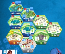 Dice Theme Park – Mein Park bei Spielende (Tabletopia)