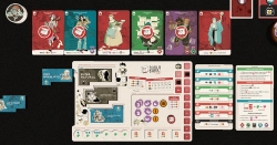 Jisogi: Anime Studio Tycoon – Spielertableau mit Angestelltenkarten (TTS)