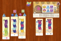 Knitting Circle – Spielertableau und gestrickte Kleidungsstücke (Tabletopia)