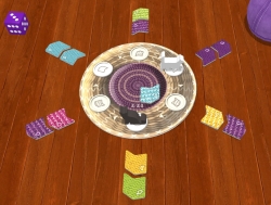 Knitting Circle – Rondell mit Auswahl der Garnplättchen (Tabletopia)