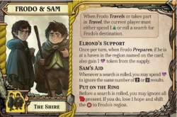 Der Herr der Ringe: Das Schicksal der Gemeinschaft – Charakterkarte von Frodo und Sam (BGA)