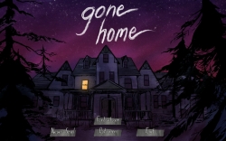 „Gone Home“-Titelbildschirm.