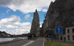 Der Bayardfelsen in Dinant.