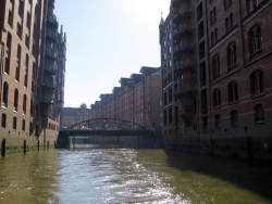 Die verlassene Speicherstadt.