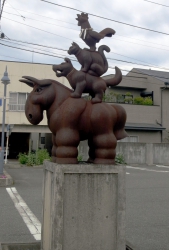 Die Bremer Stadtmusikanten in Fujikawaguchiko.