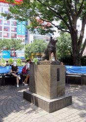 Statue des Hunds Hachikō.