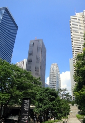 Hochhäuser in Shinjuku.