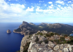 Aussicht am Talaia d'Albercutx.