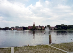 Blick auf die Klosterkirche in Malchow.