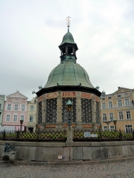 Wasserkunst am Wismarer Markt.