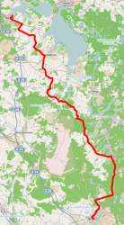 Von Neuruppin nach Malchow: 103 km.