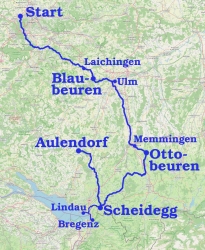 Radtour 2026 Gesamtstrecke