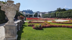 Mirabellgarten mit Blick auf die Hohensalzburg