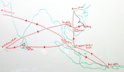 Unsere Reiseroute in Südostasien.