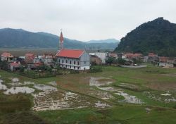 Land unter Wasser – der Blick aus unserem Hotelzimmer.