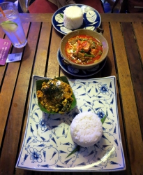 Traditionelles Khmer-Essen.