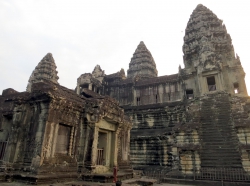 In Angkor Wat.