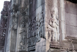 Apsara in Angkor Wat.