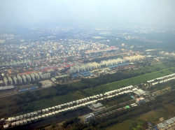 Landeanflug nach Bangkok.