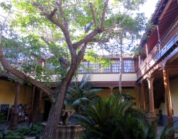 Der Innenhof des Casa Alvarado Bracamonte.